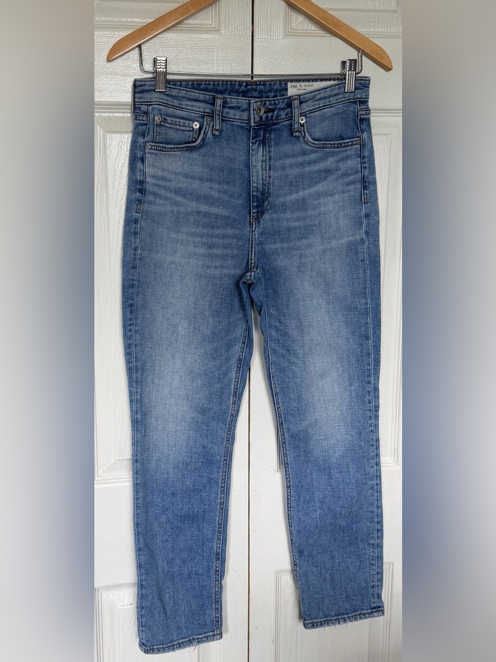 Rag & Bone Nina High-Rise Ankle Jeans Light Wash Size 26